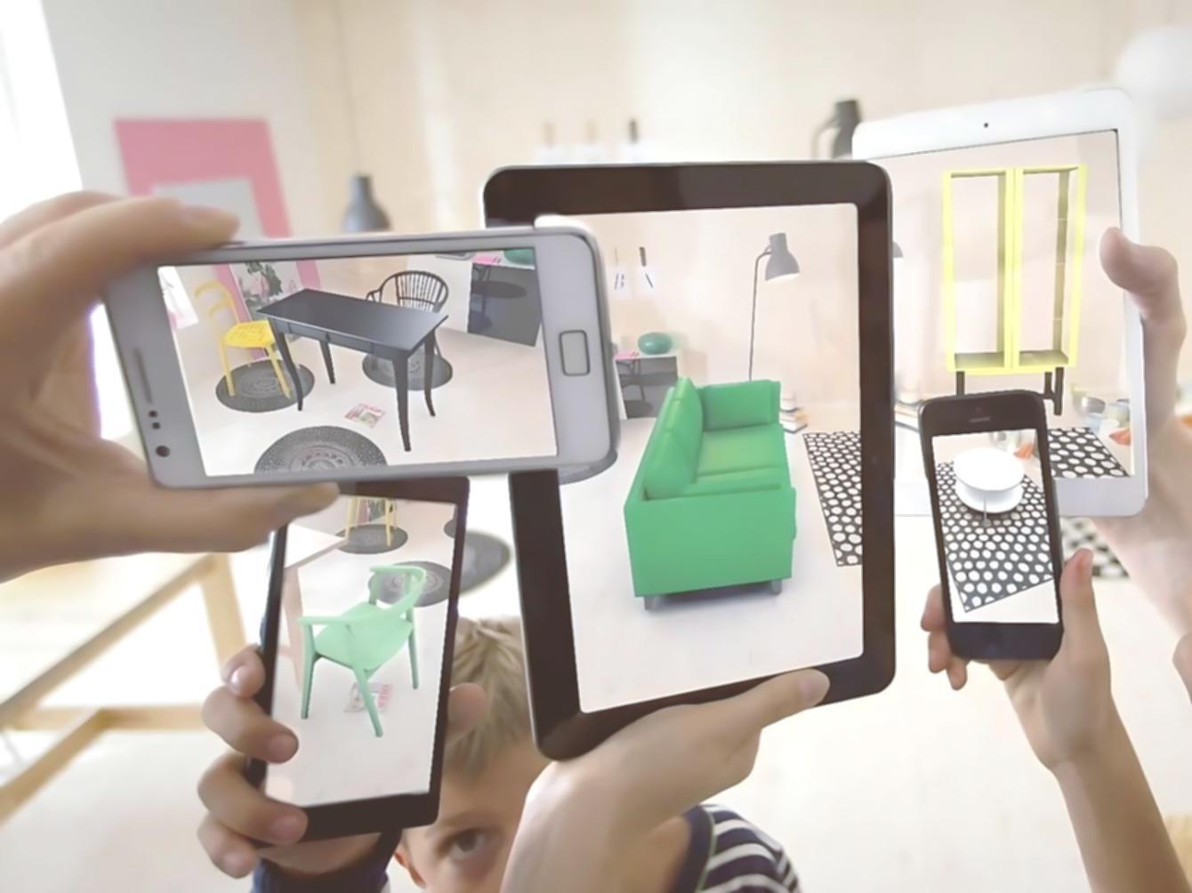 AR VR project demonstration showing hand tracking and spatial UI